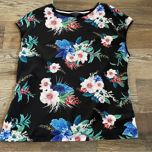 Ted baker tropical floral tee 3 - Picture 5 of 11
